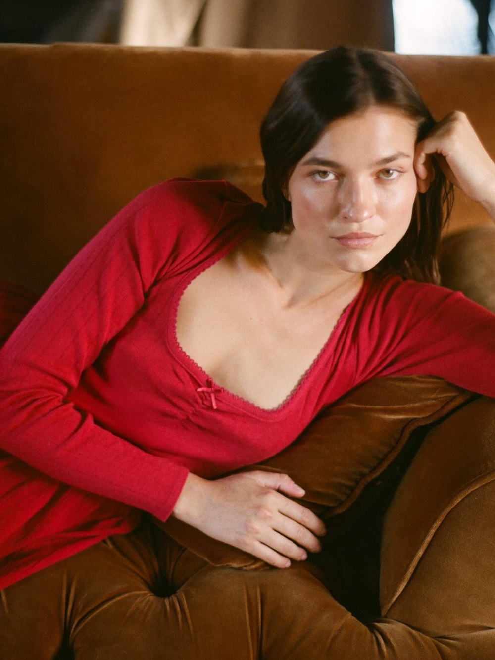 CHRISTY DAWN Ramona dress in crimson - Picture 5 of 15